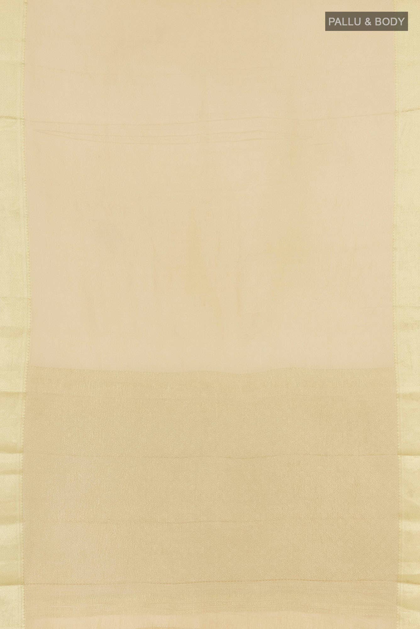 Golden Mysore Crepe Saree