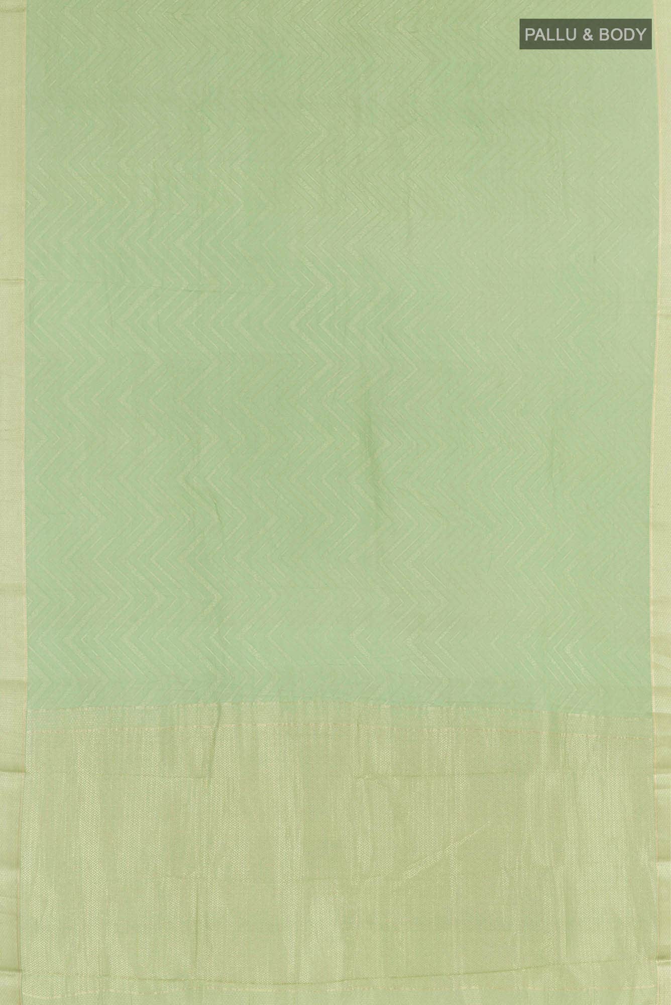 Green Crepe Saree