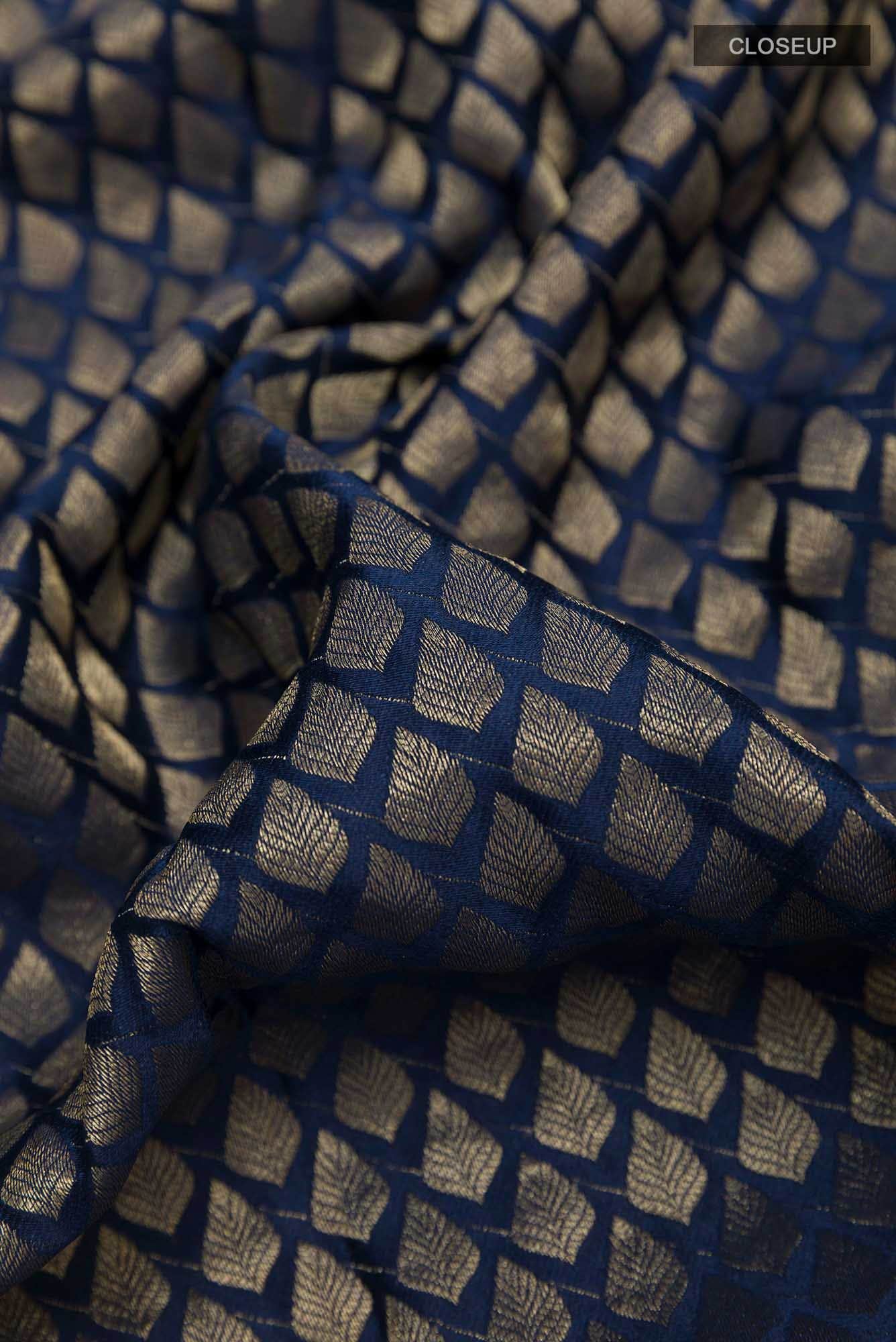 Dark Blue Crepe Saree