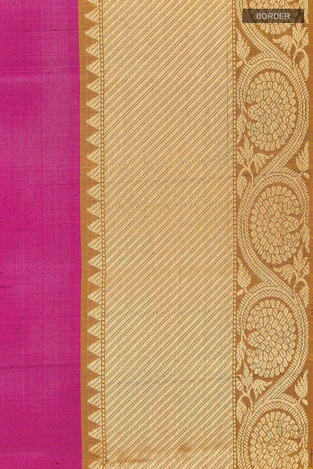 Dark Pink Dual Tone Soft Silk Saree