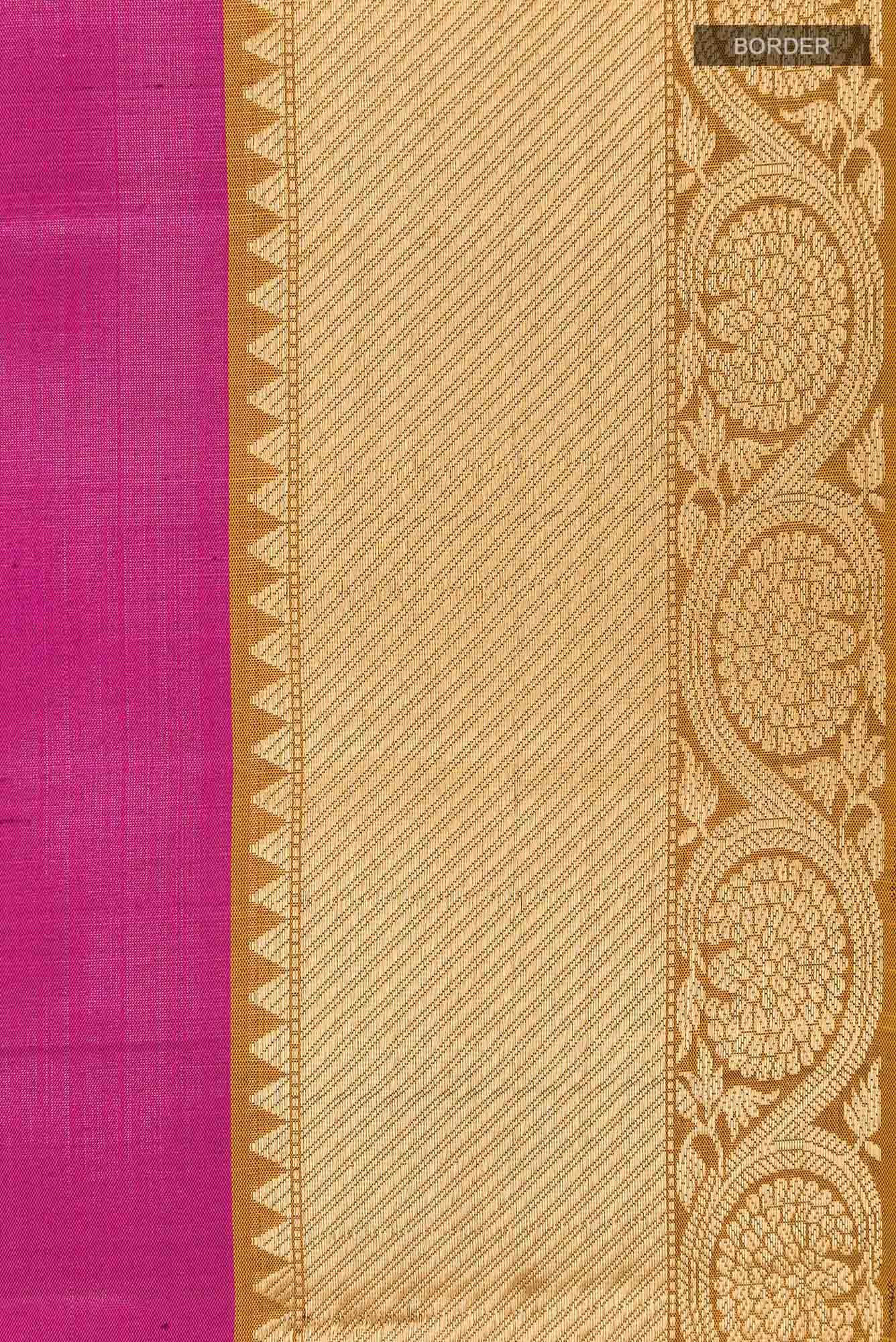 Dark Pink Dual Tone Soft Silk Saree