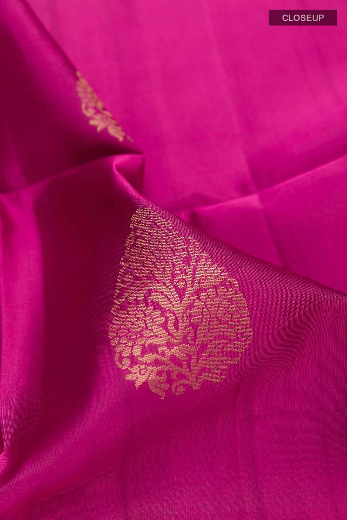 Dark Pink Dual Tone Soft Silk Saree