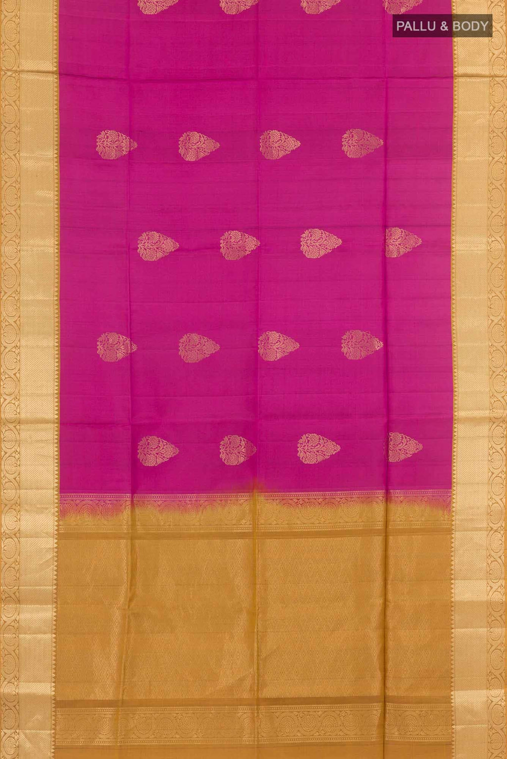 Dark Pink Dual Tone Soft Silk Saree