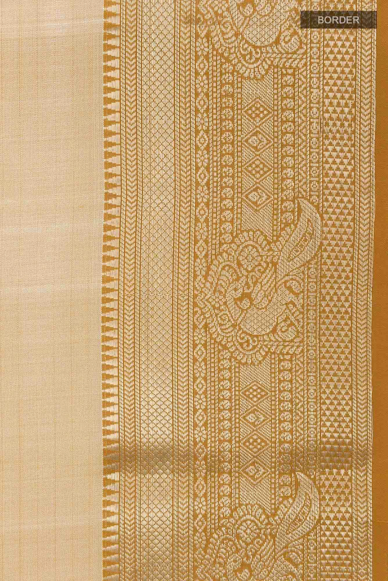 Beige Soft Silk Saree