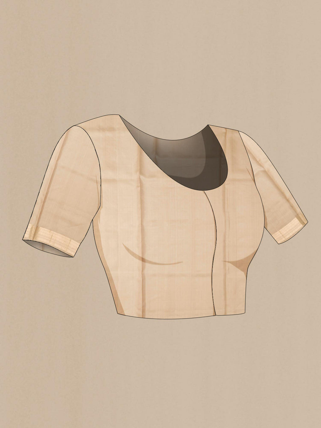 Beige Soft Silk Saree