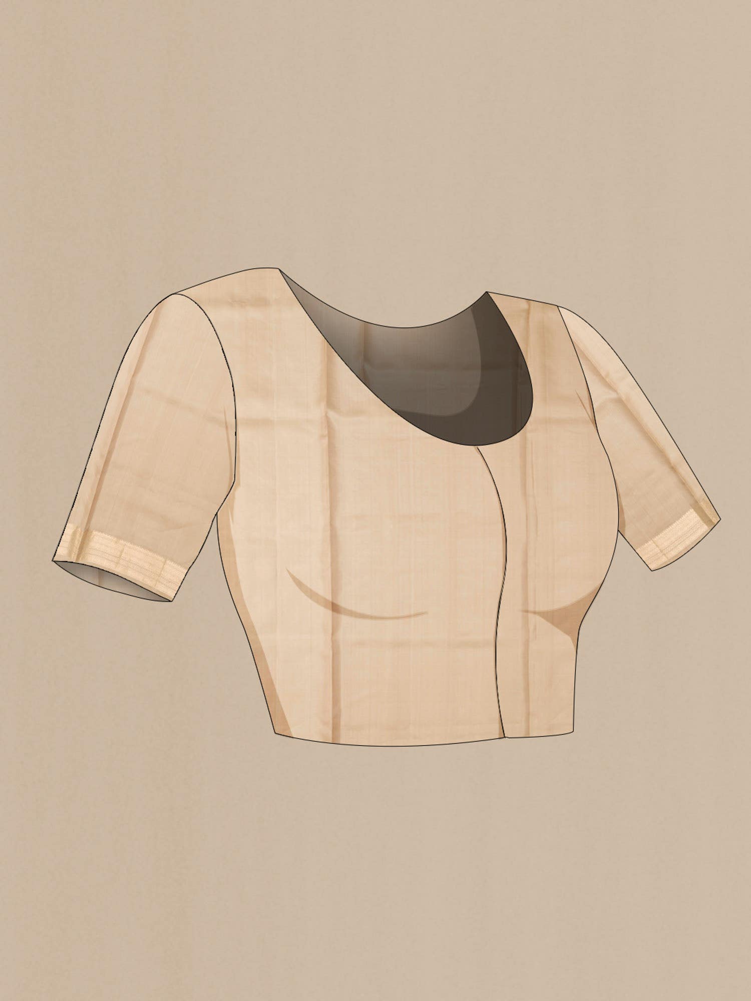Beige Soft Silk Saree