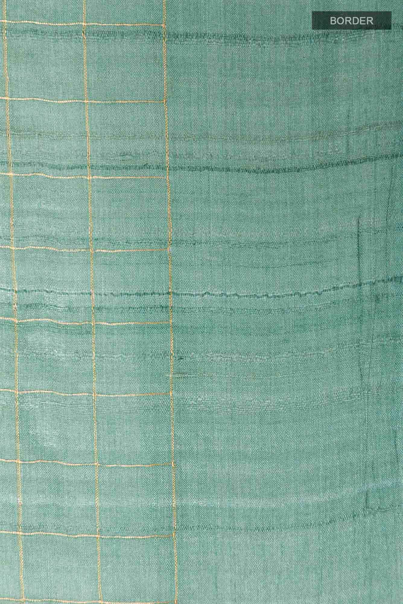 Olive Green Tussar Saree