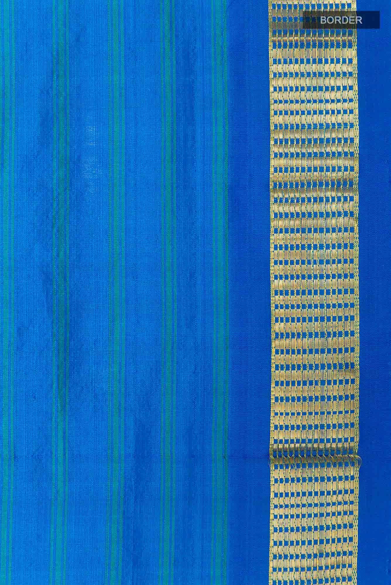 Blue Kanchipuram Saree
