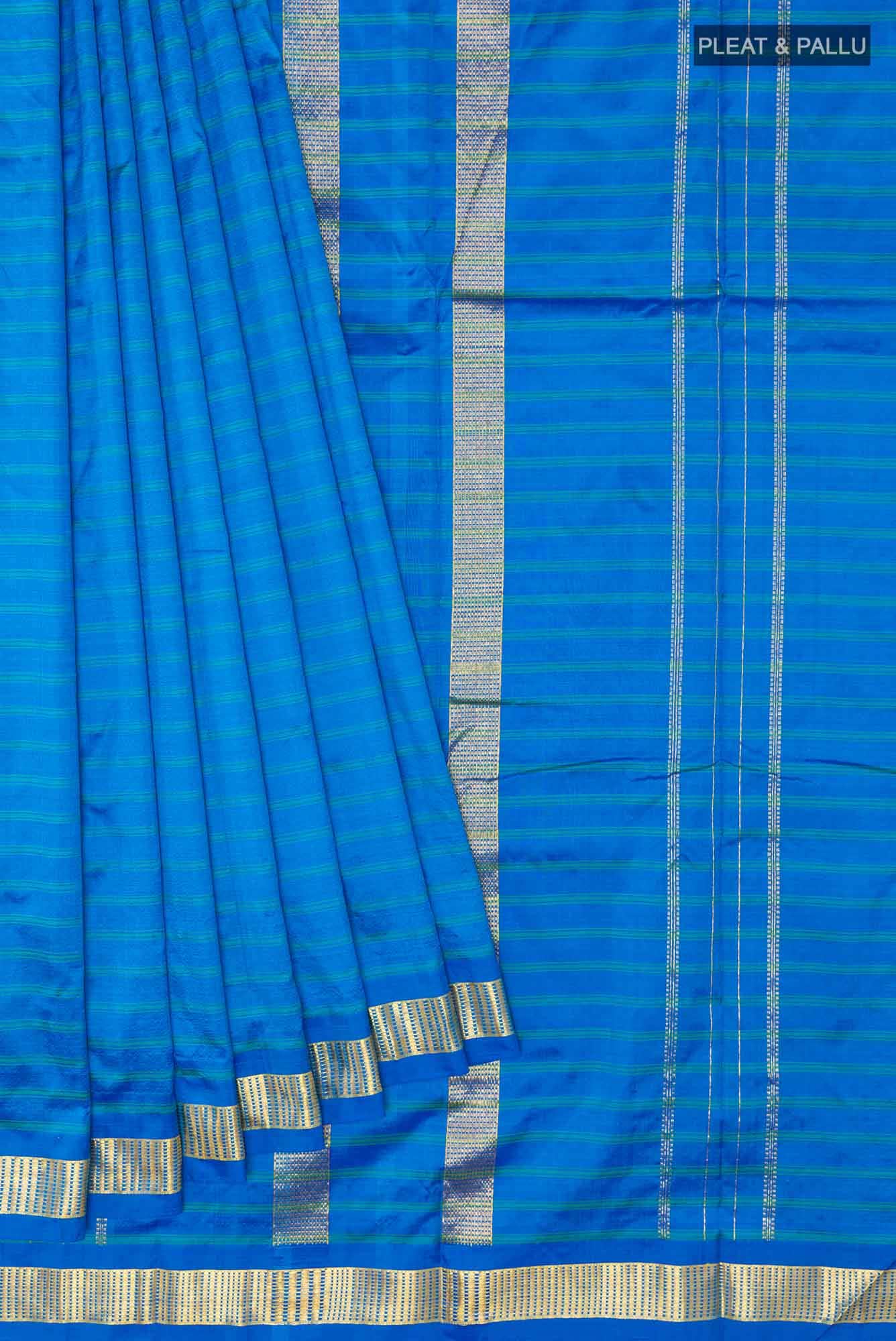Blue Kanchipuram Saree
