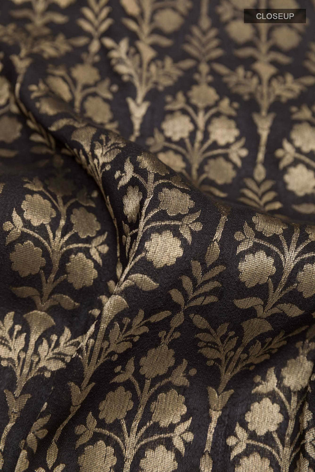 Black Tussar Saree