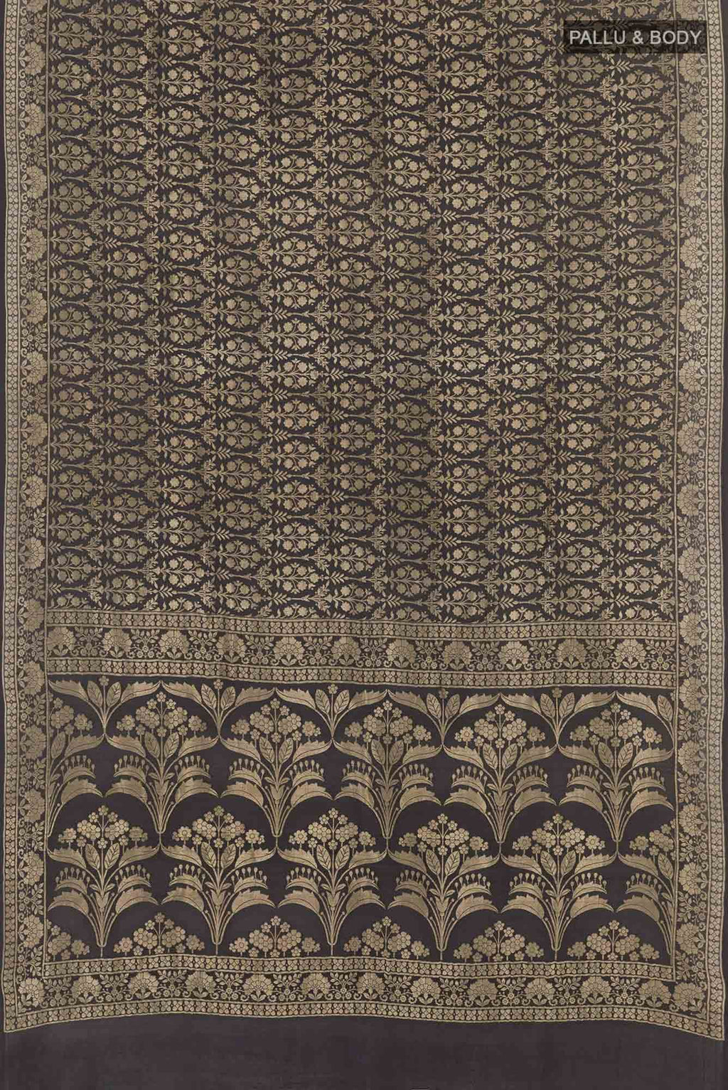 Black Tussar Saree