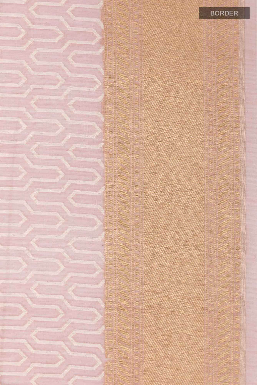 Peach Blended Silk Cotton Saree