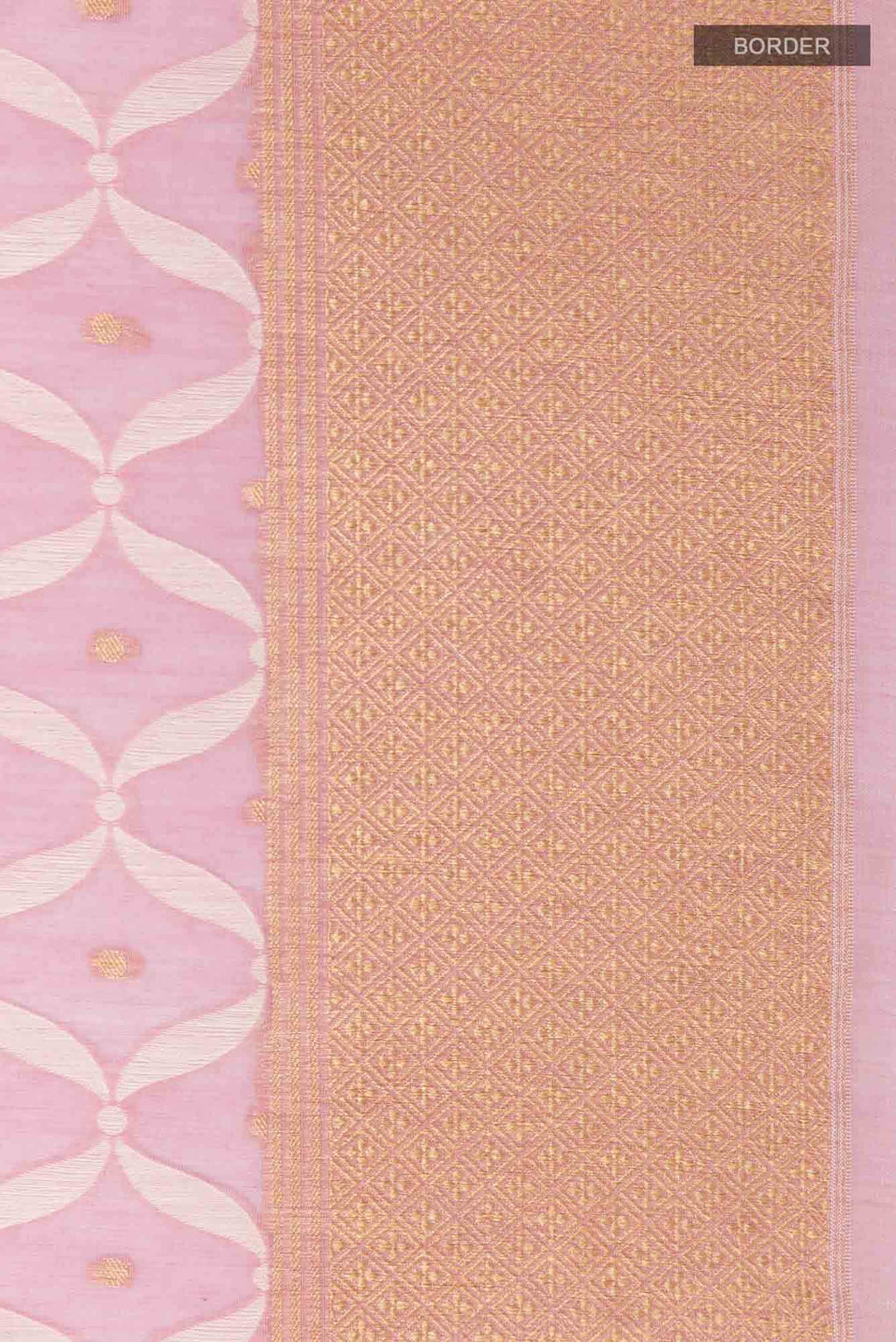 Pink Blended Silk Cotton Saree