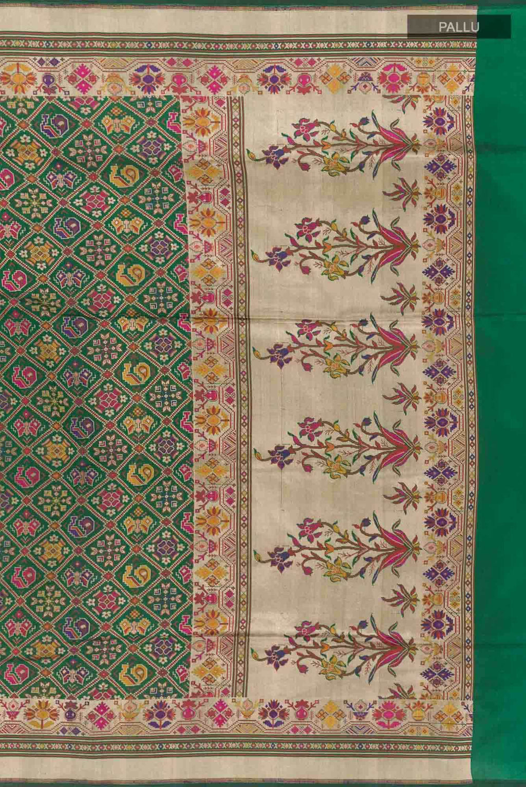 Green Dual Tone Banarasi Silk Saree