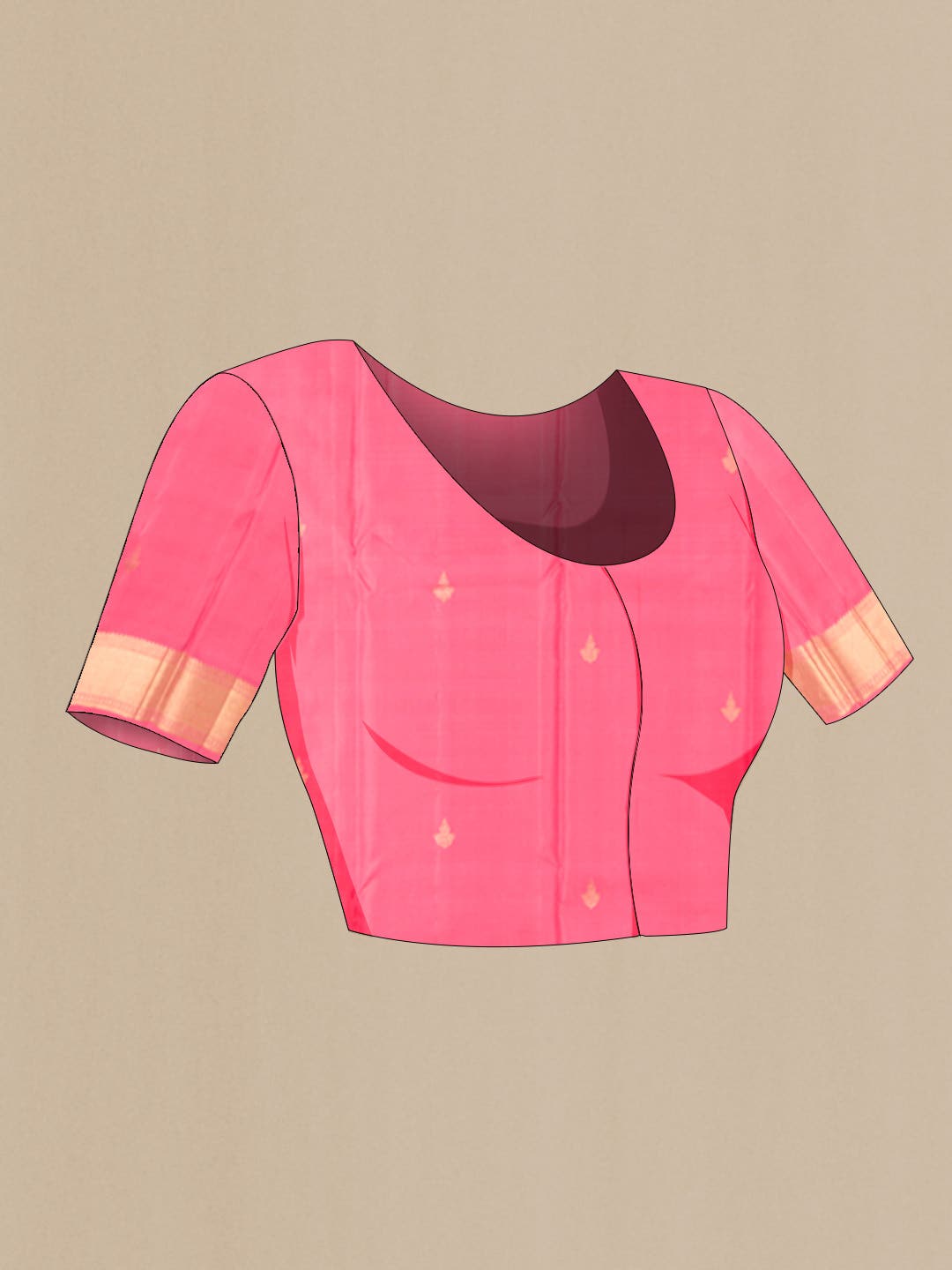 Pink Kanjivaram Silk Saree