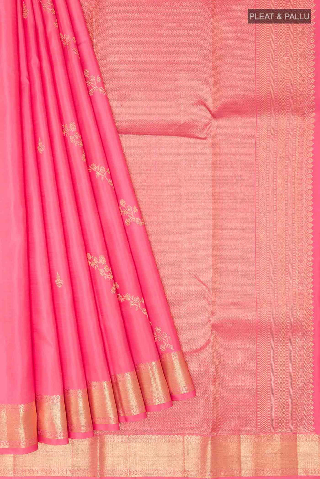 Pink Kanchipuram Silk Saree