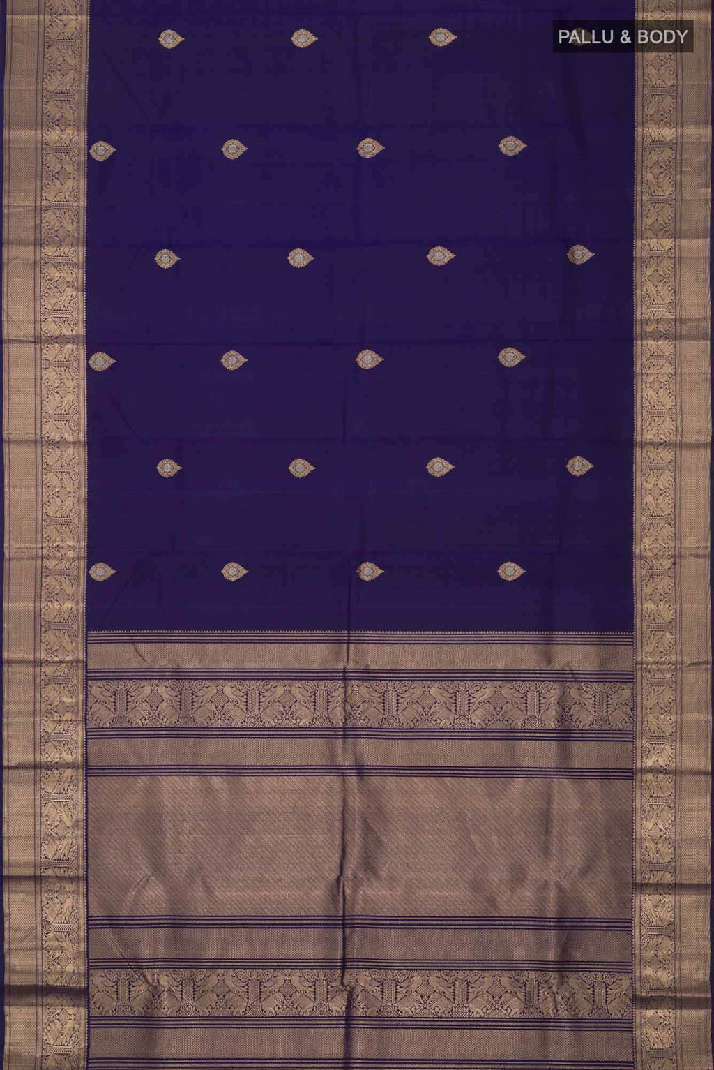 Blue Kanchipuram Silk Saree