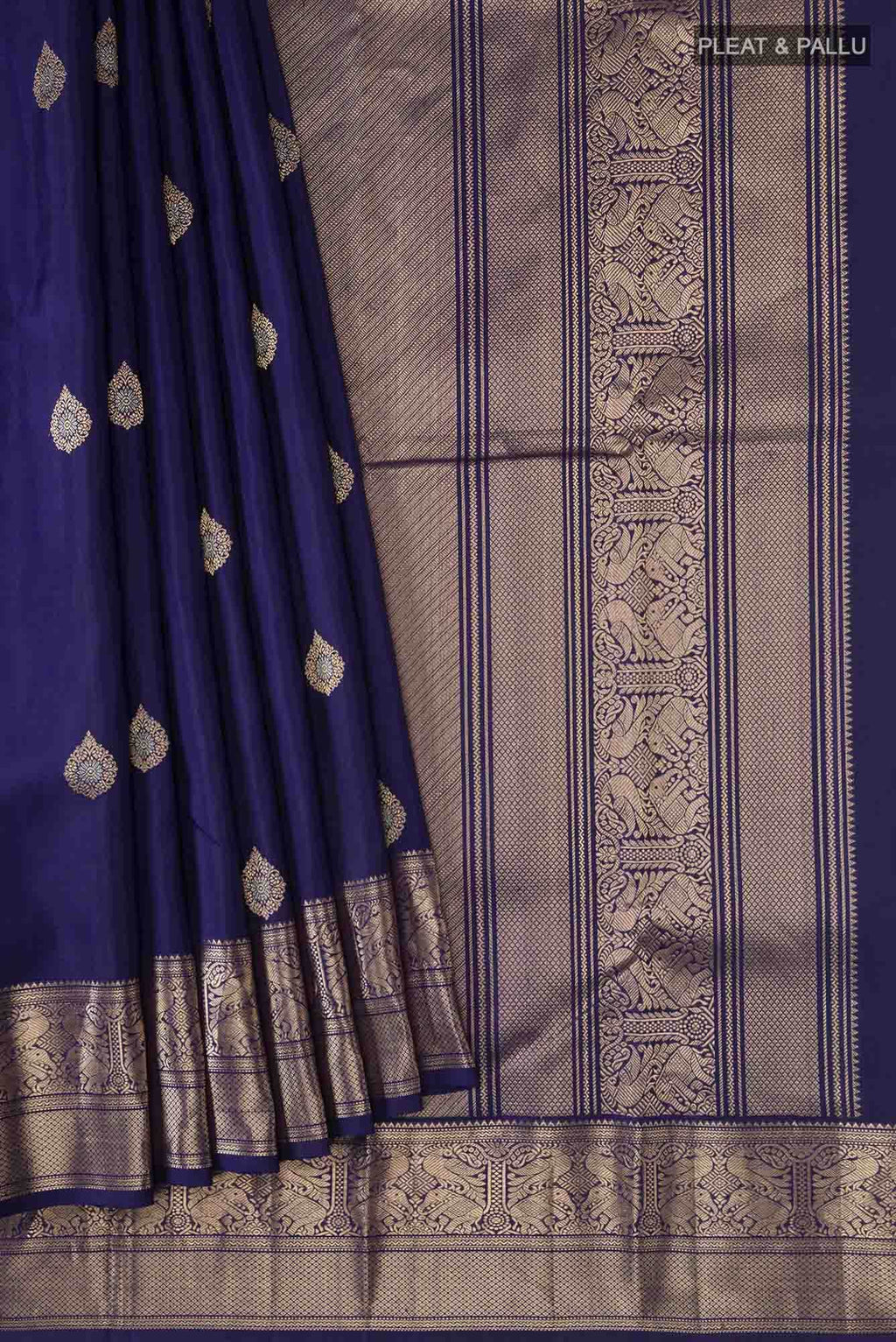 Blue Kanchipuram Silk Saree