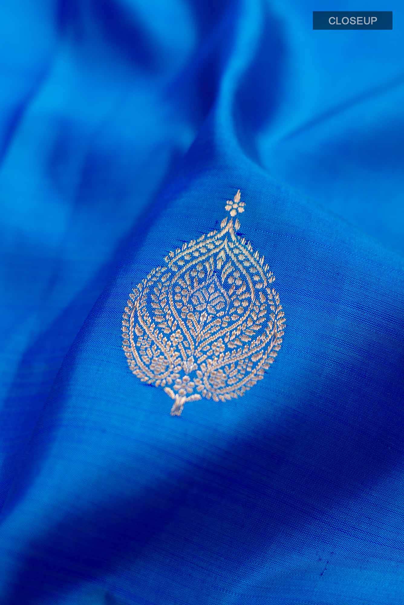 Blue Kanchipuram Silk Saree
