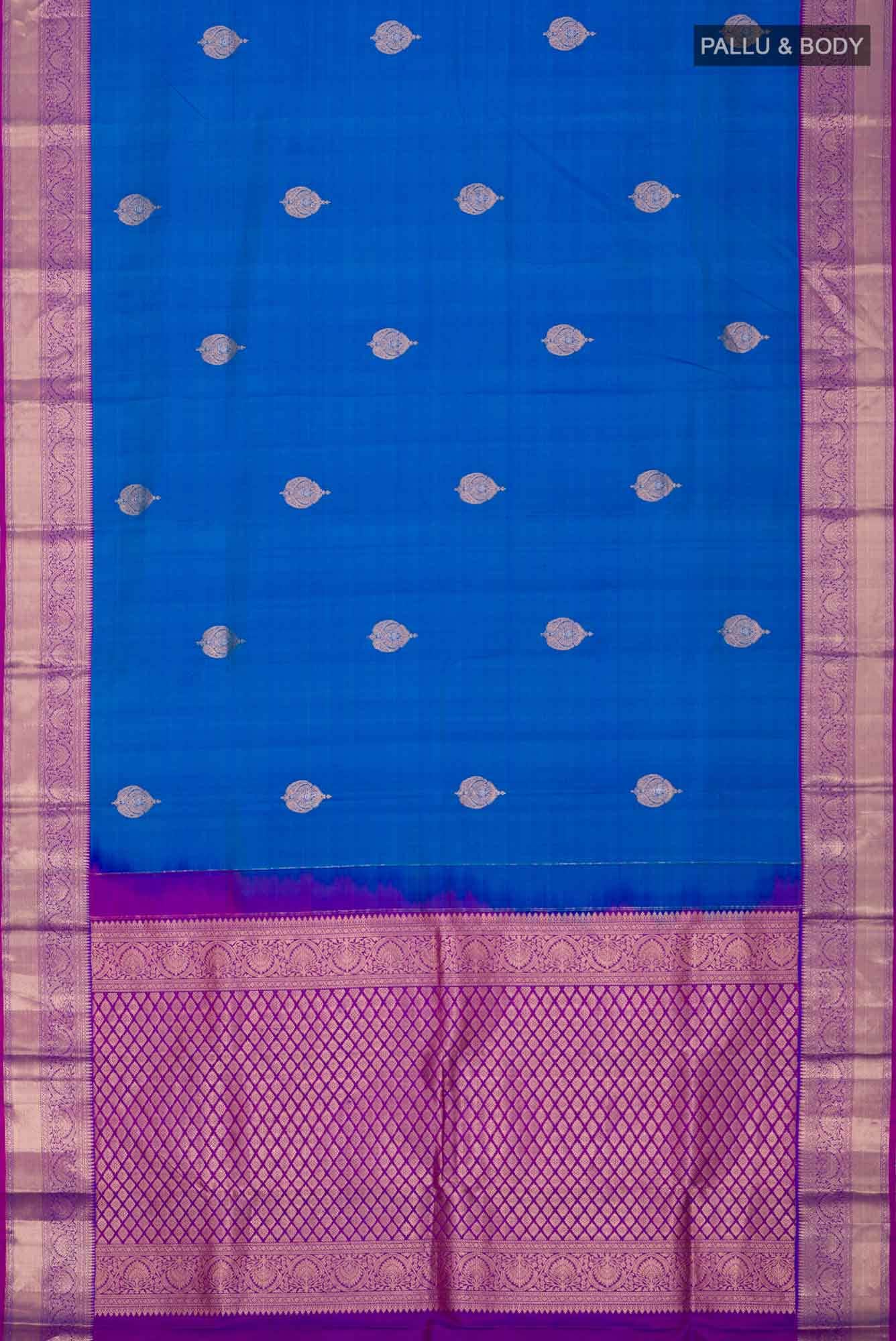 Blue Kanchipuram Silk Saree