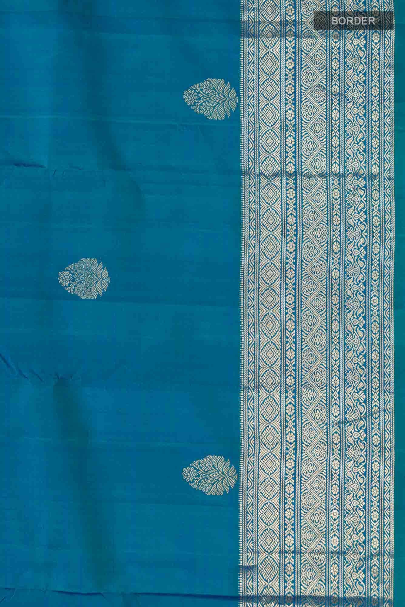 Blue Kanchipuram Silk Saree