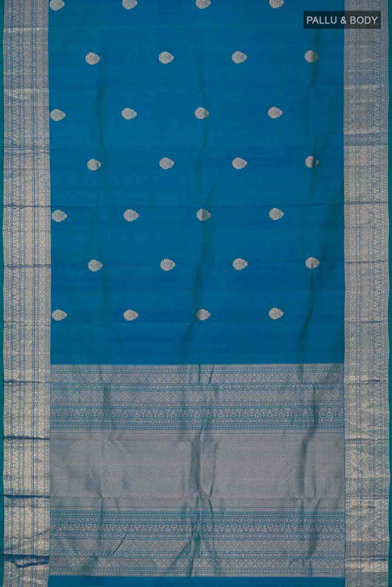 Blue Kanchipuram Silk Saree
