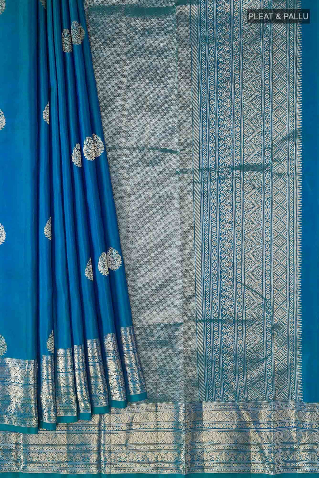 Blue Kanchipuram Silk Saree
