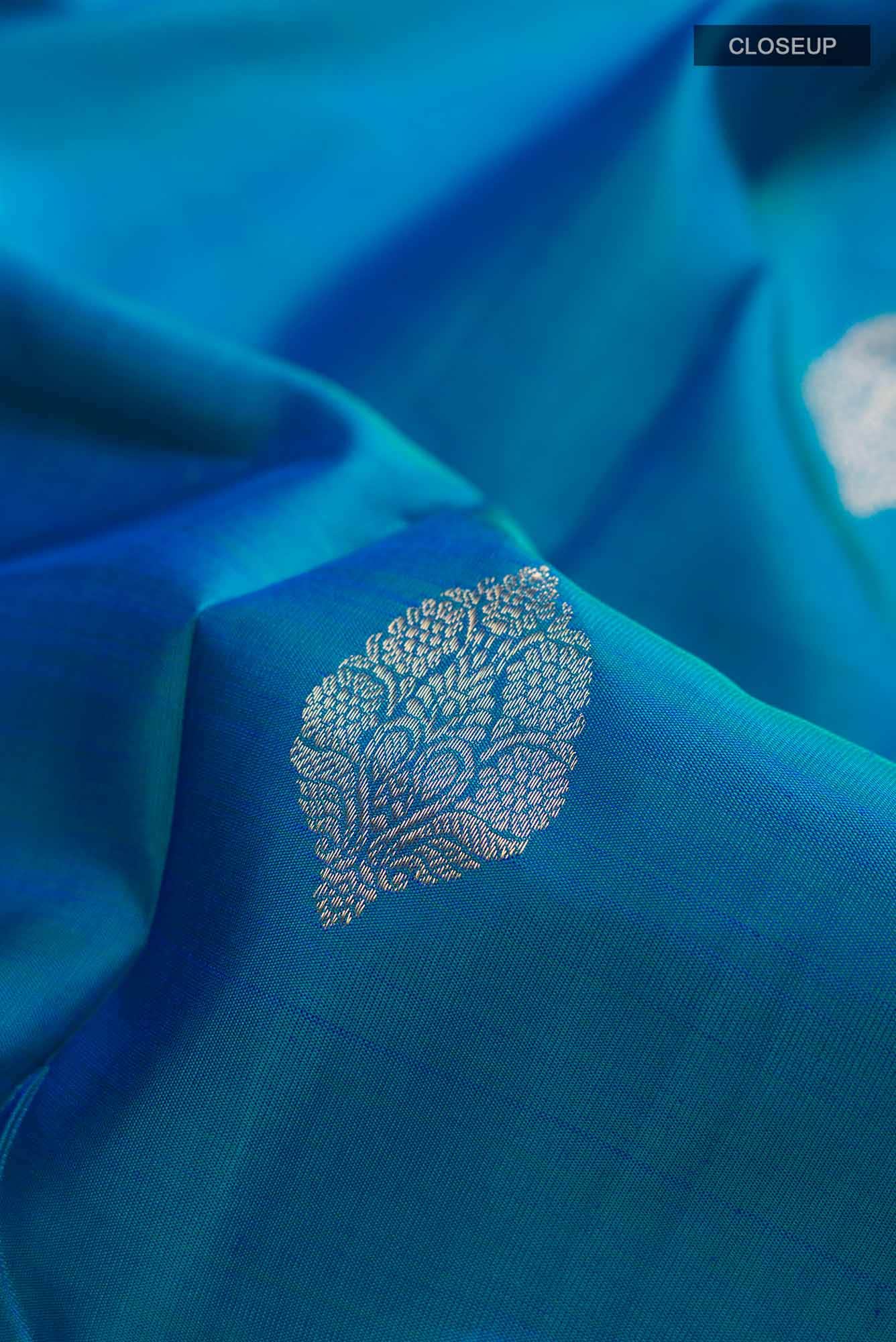 Blue Kanchipuram Silk Saree