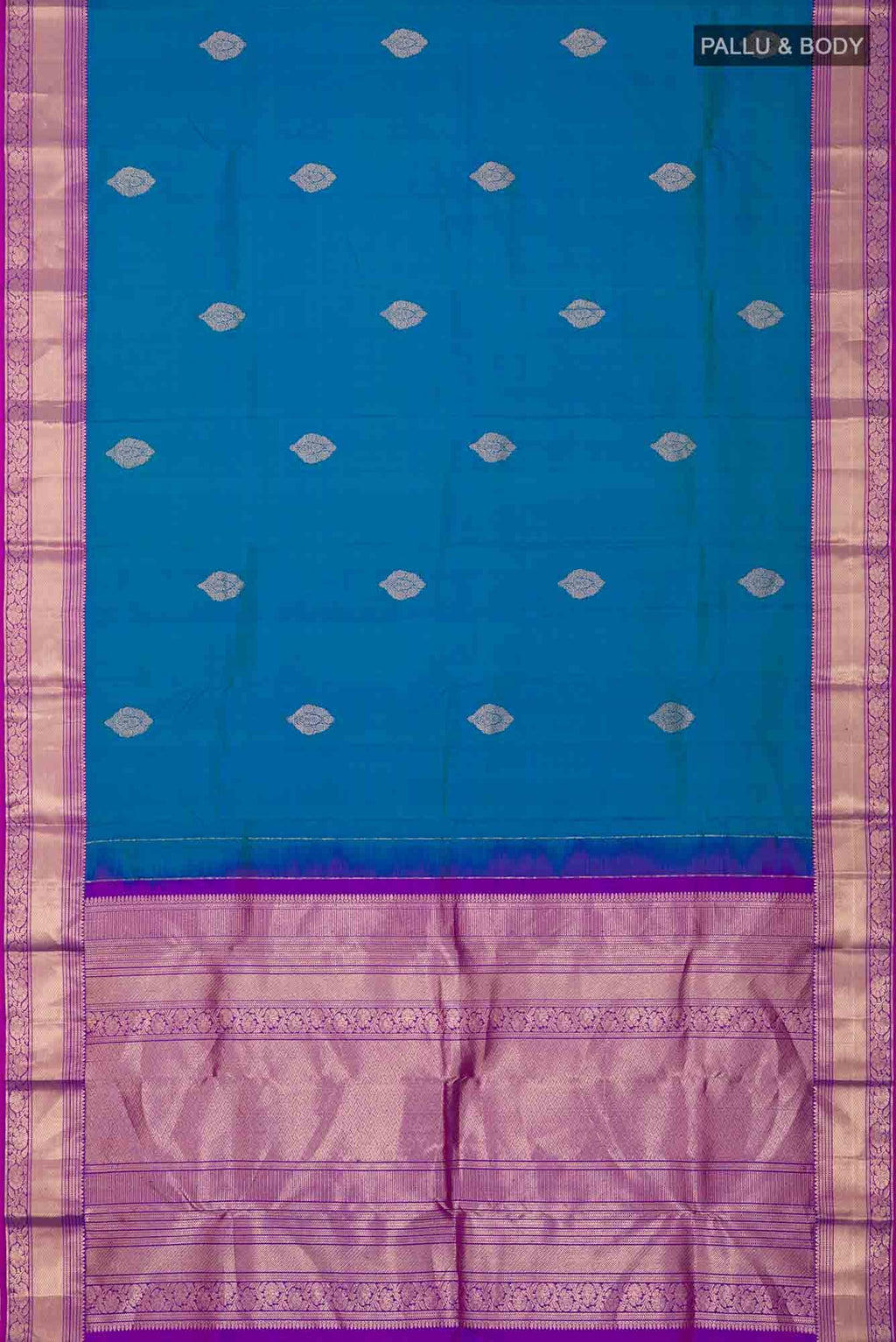 Blue Kanchipuram Silk Saree