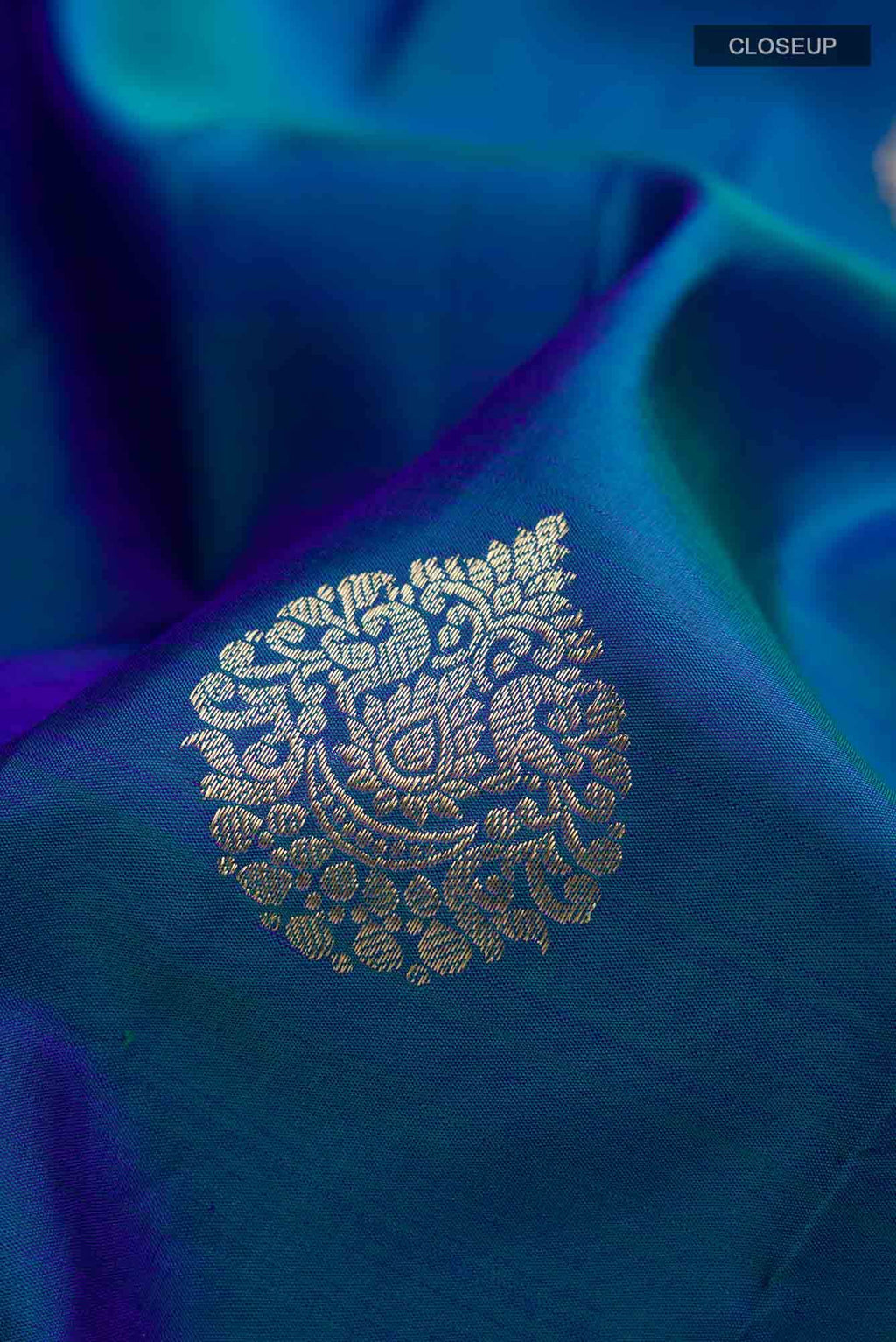Blue Kanchipuram Silk Saree
