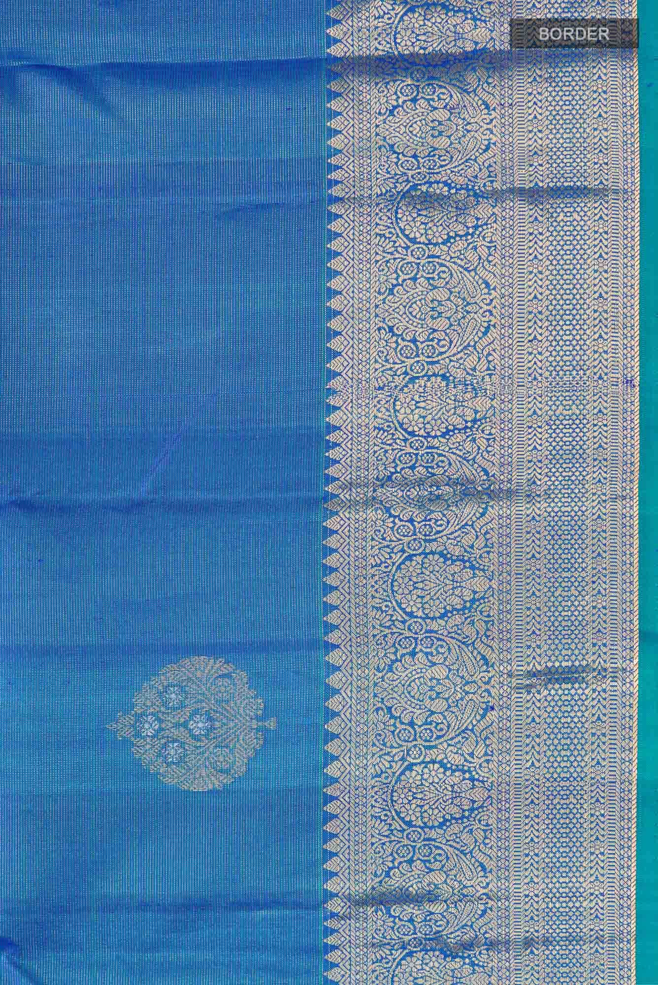 Blue Kanchipuram Silk Saree
