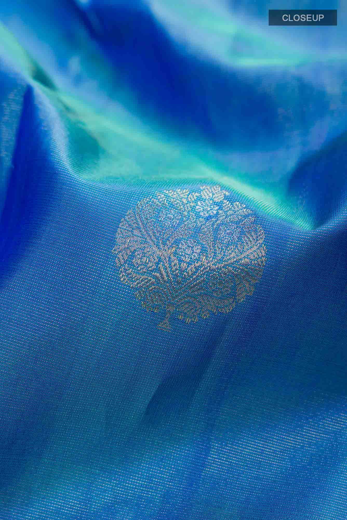Blue Kanchipuram Silk Saree