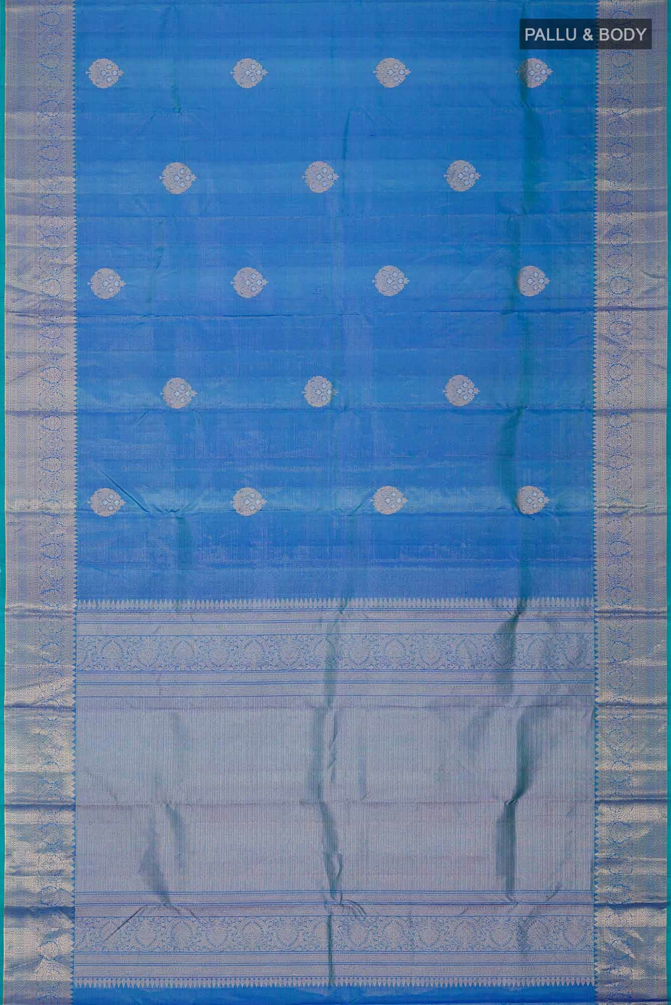 Blue Kanchipuram Silk Saree