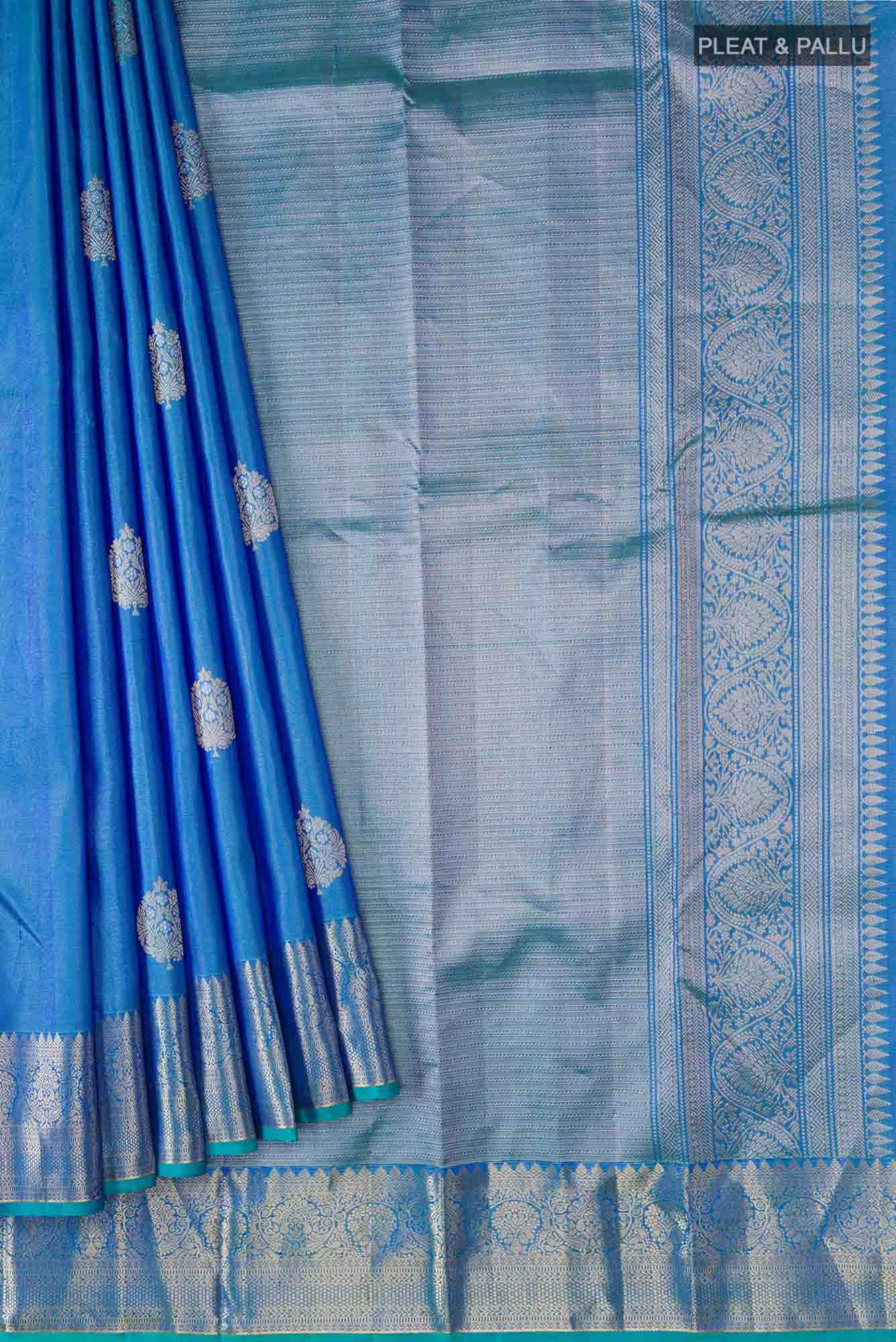 Blue Kanchipuram Silk Saree