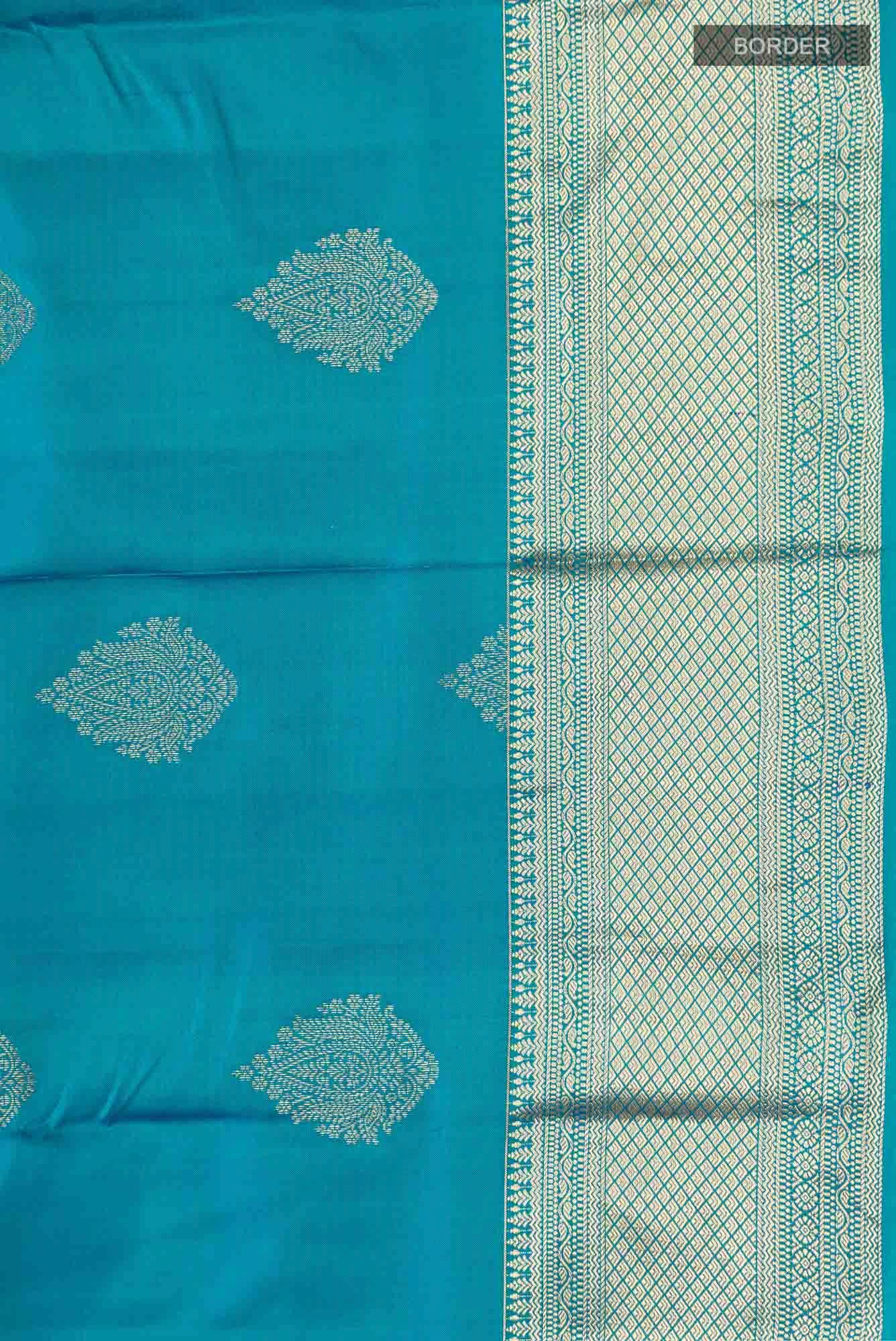 Blue Kanchipuram Silk Saree