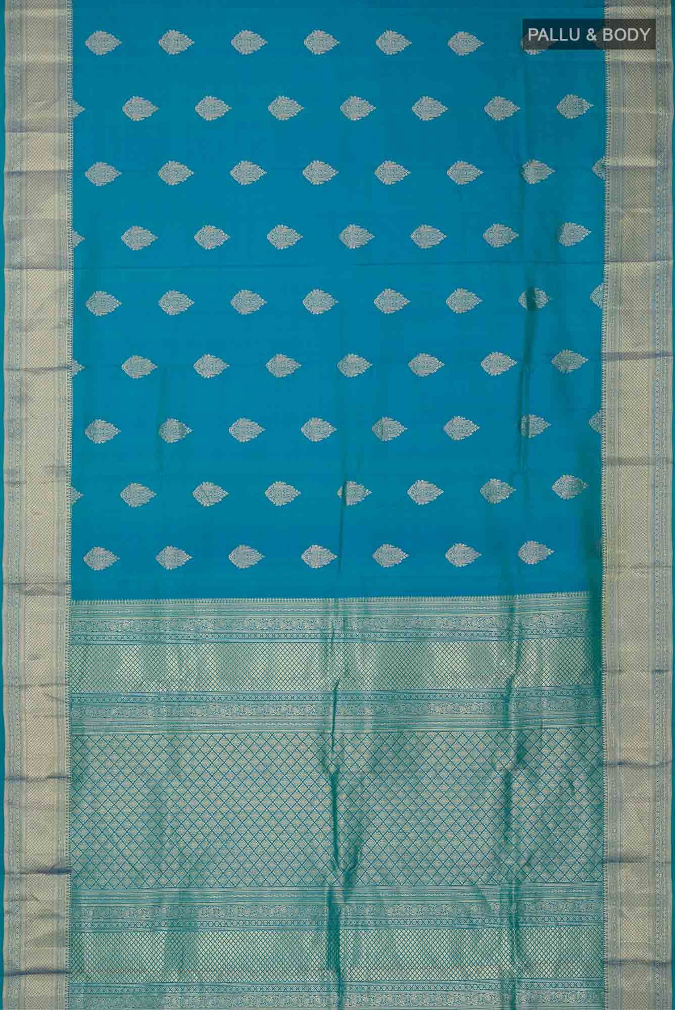Blue Kanchipuram Silk Saree