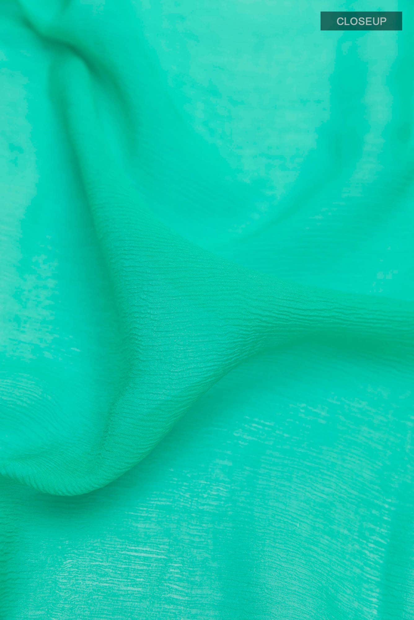 Sea Green Chiffon Saree
