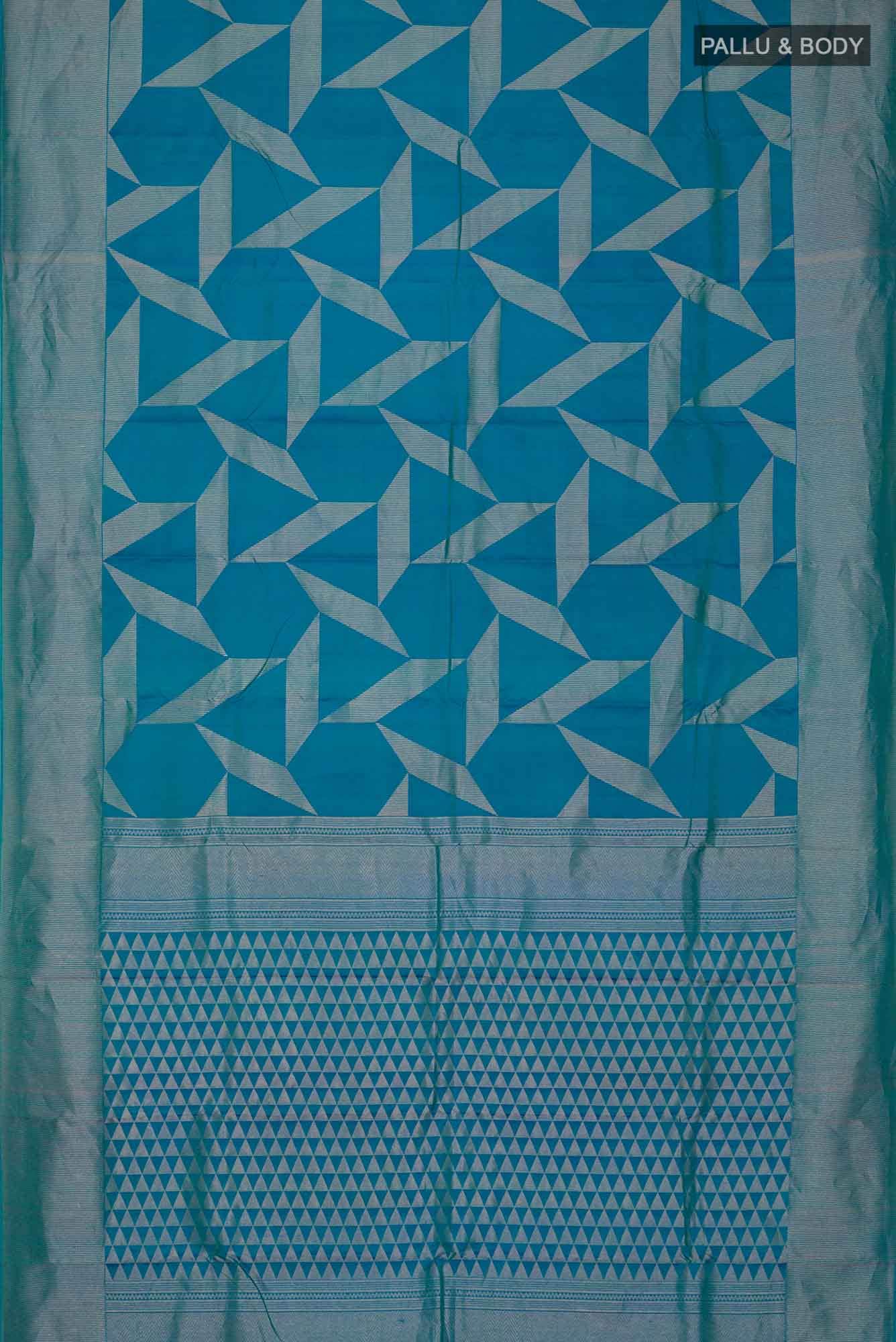 Blue Kanchipuram Silk Saree