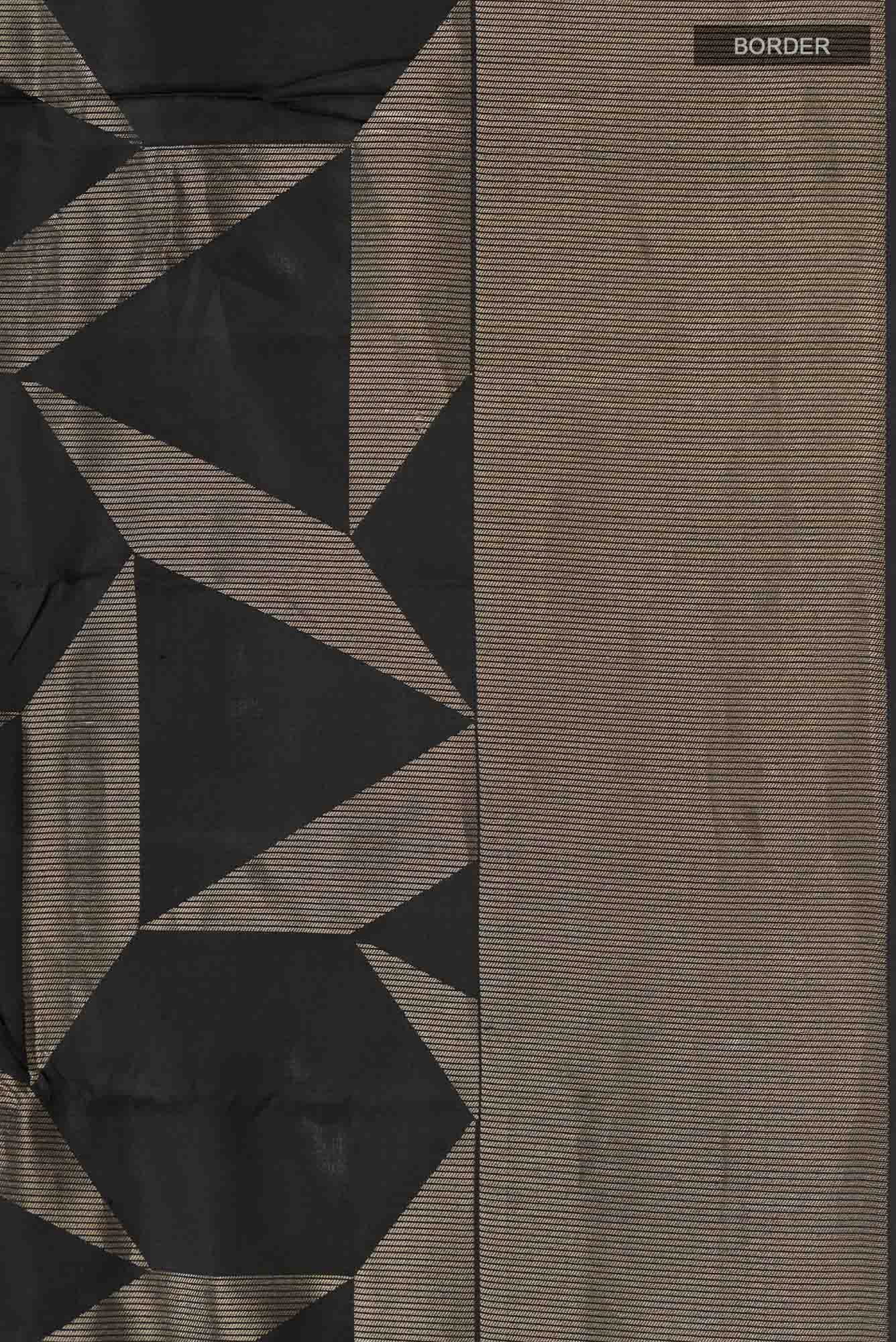 Black Kanchipuram Silk Saree