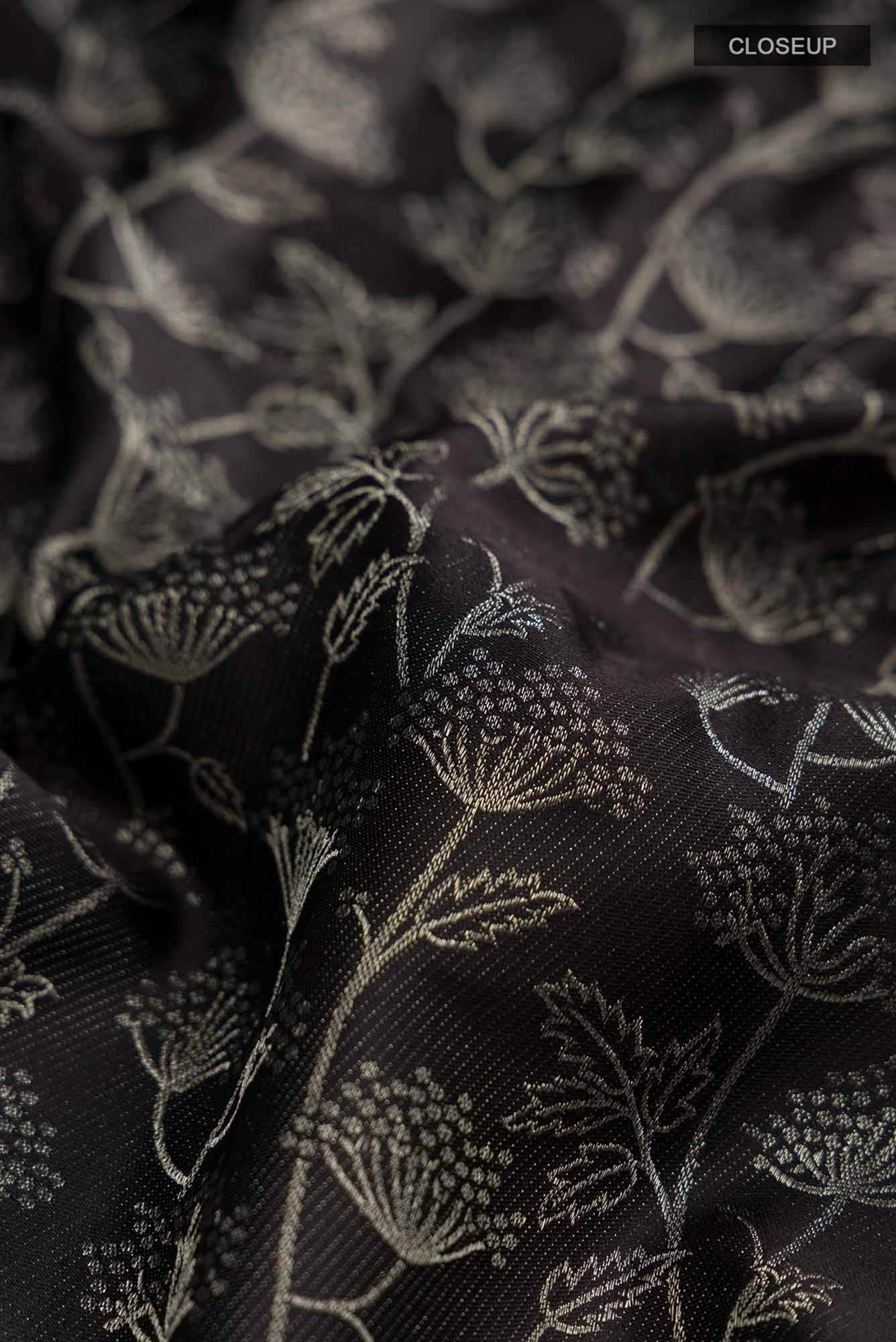 Black Kanchipuram Silk Saree