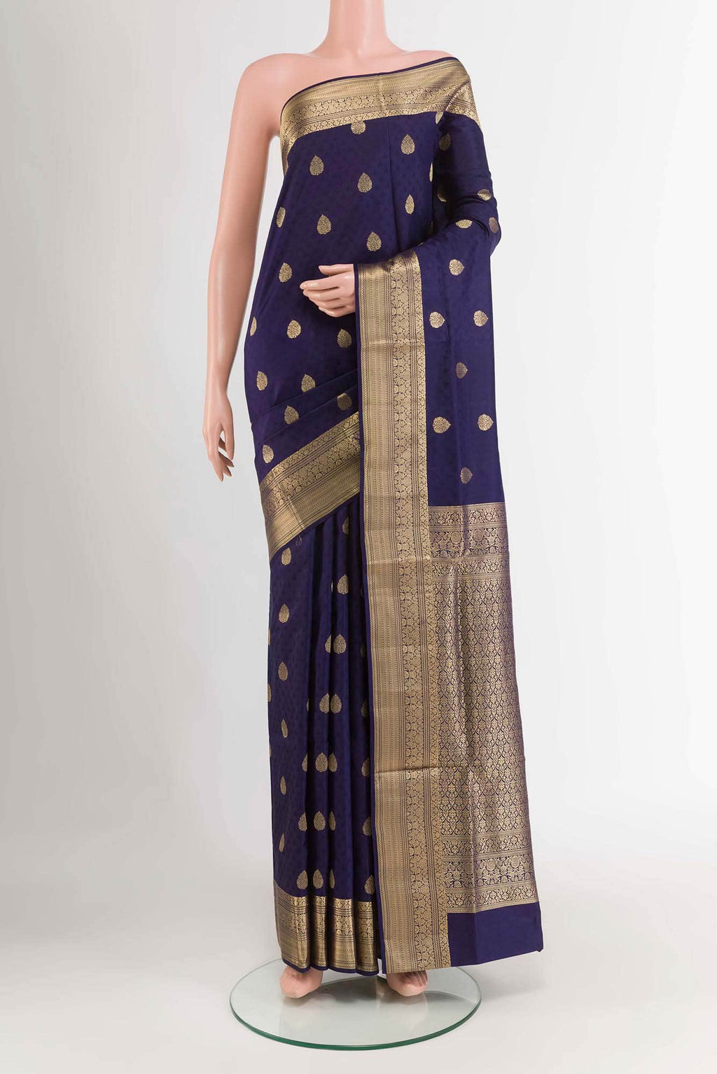 Navy Blue Soft Silk Saree