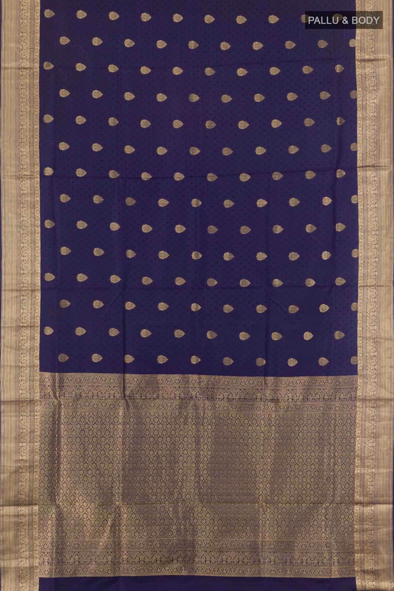 Navy Blue Soft Silk Saree