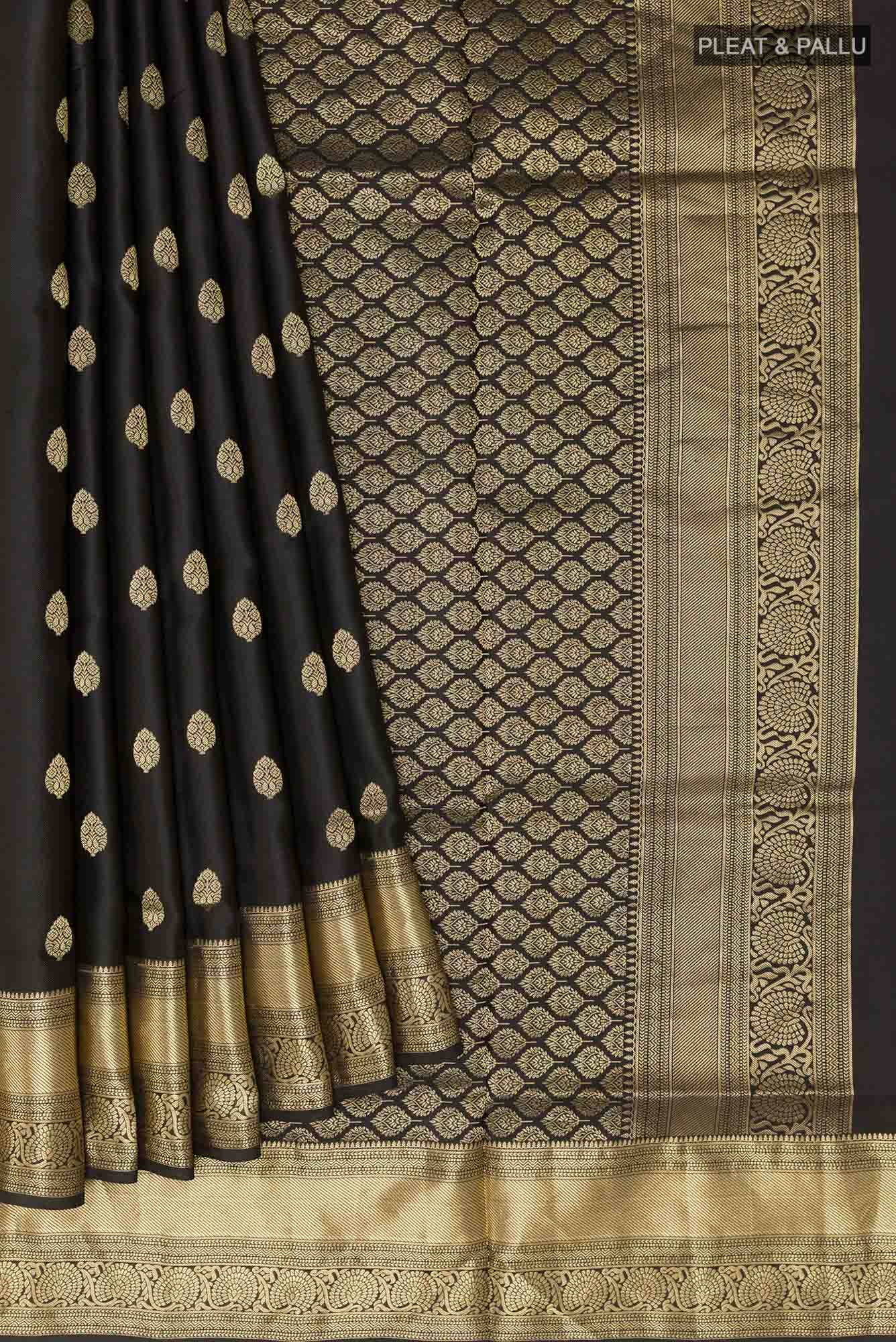 Black Soft Silk Saree