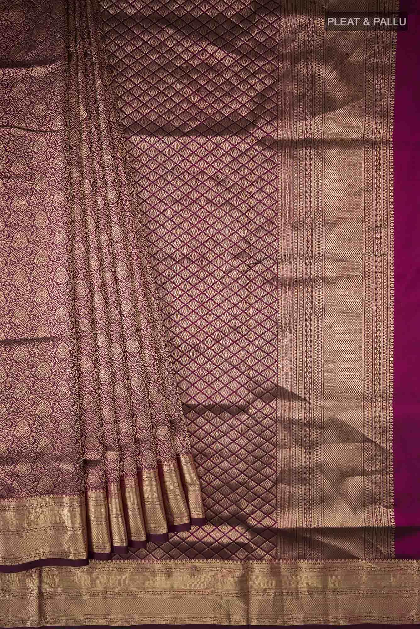 Purple Soft Silk Saree