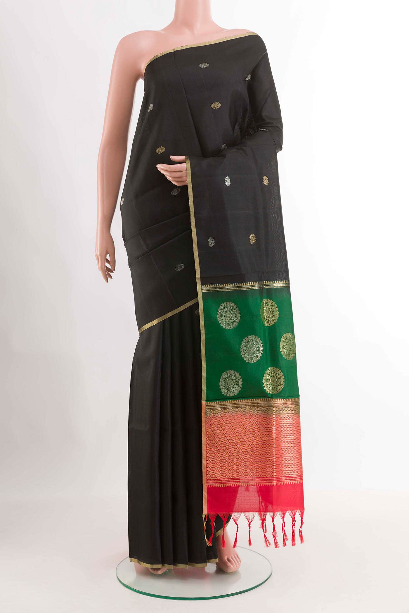 Black Soft Silk Saree