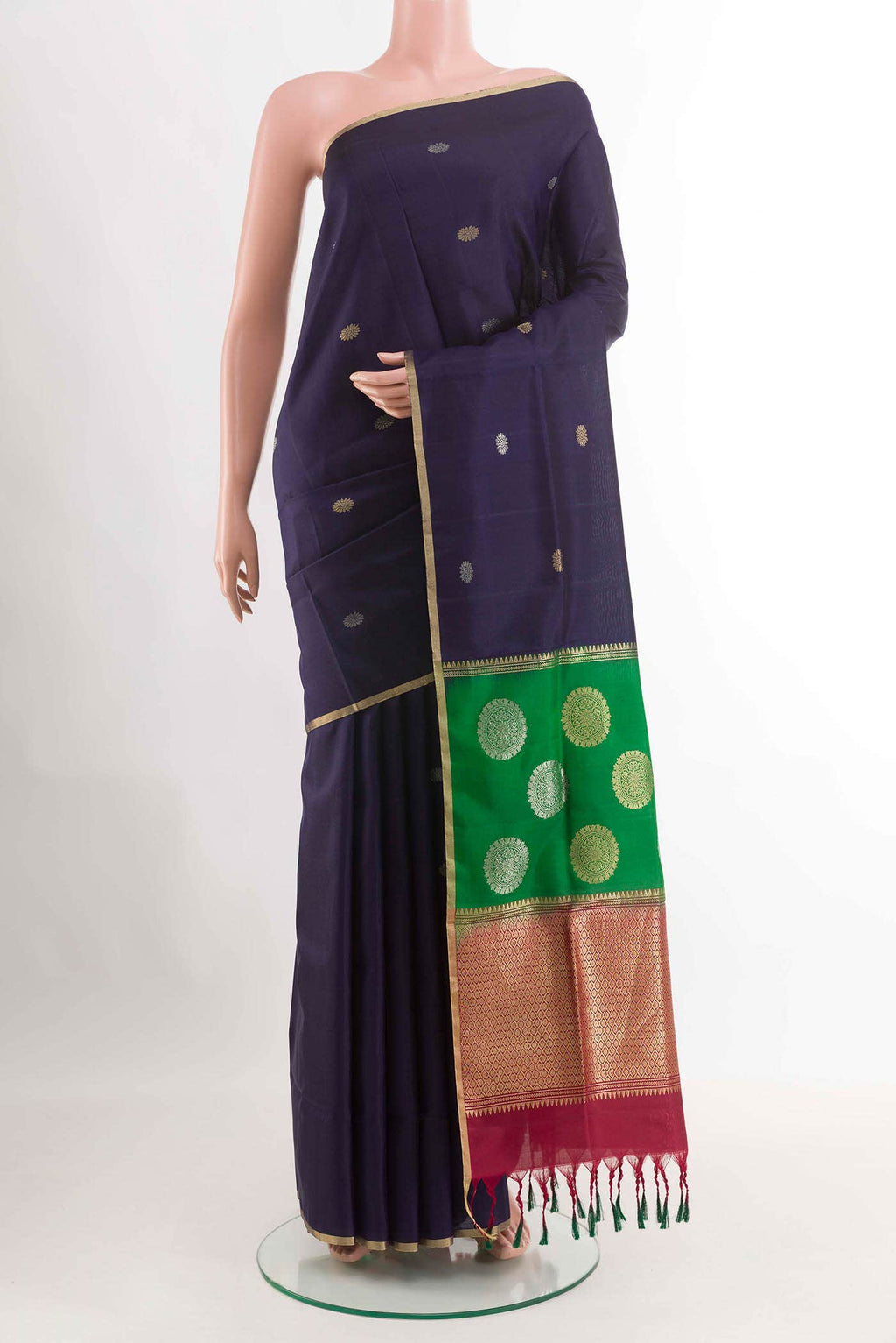 Navy Blue Soft Silk Saree