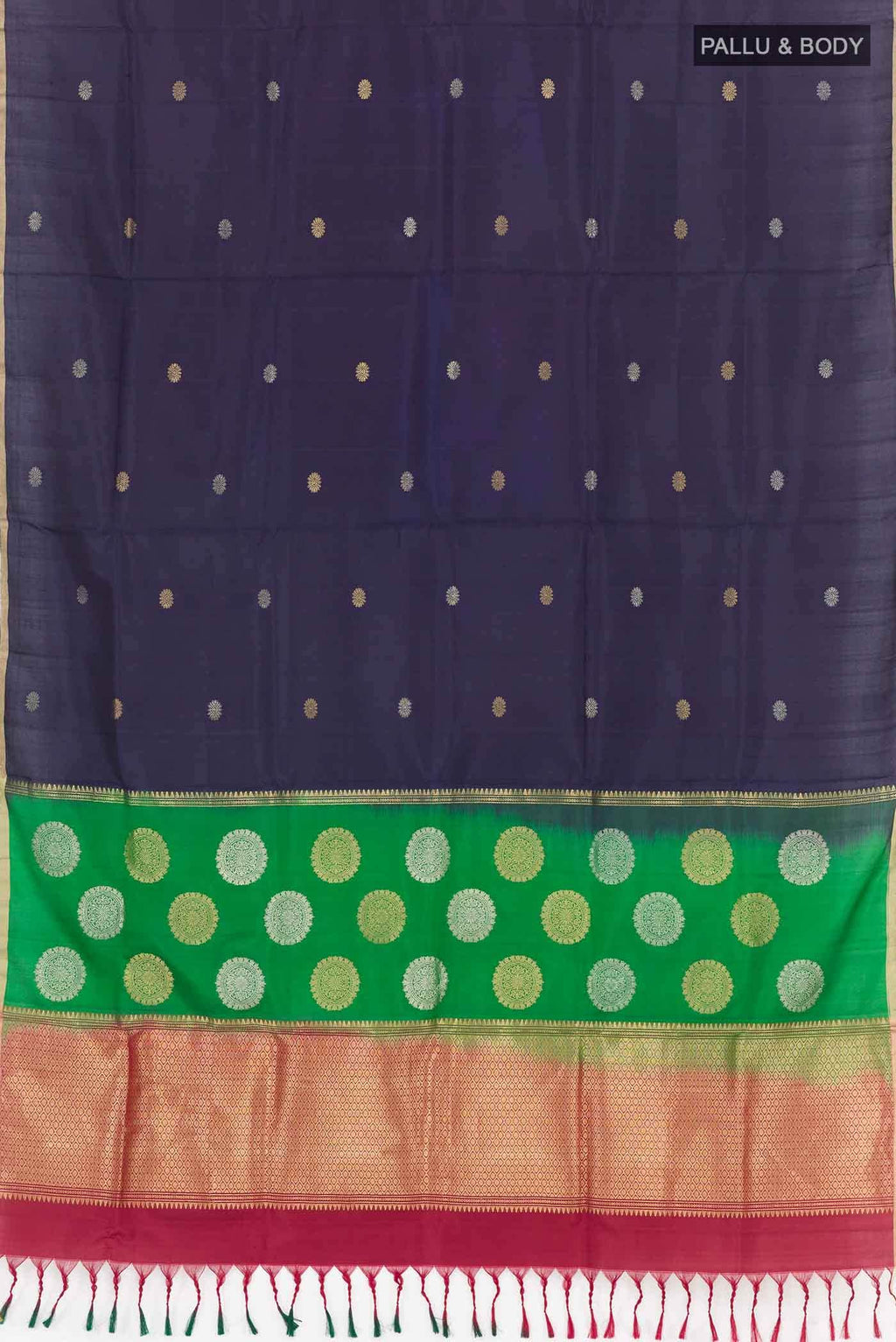 Navy Blue Soft Silk Saree