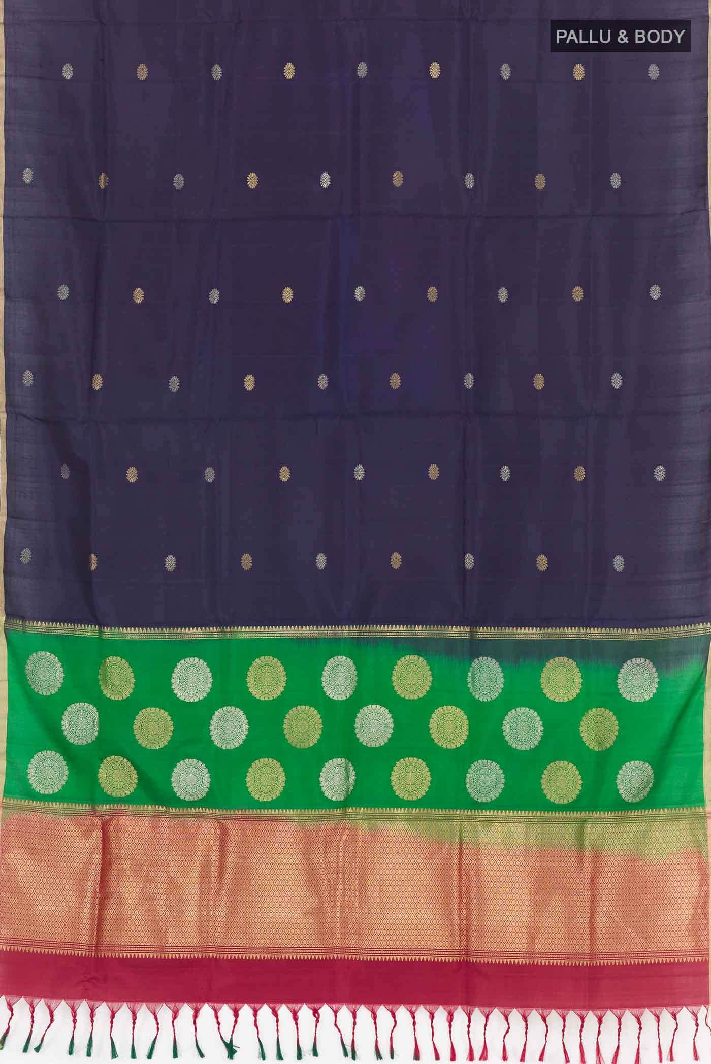 Navy Blue Soft Silk Saree