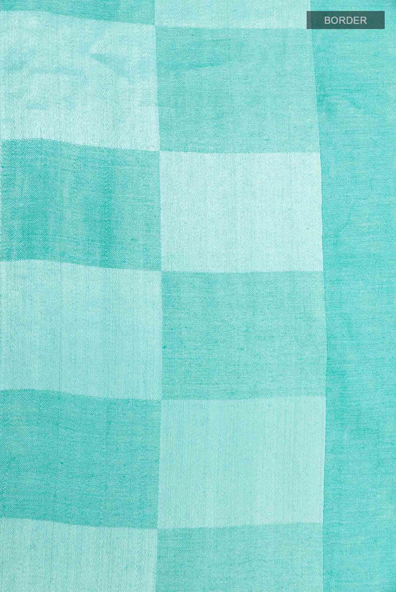 Light Blue Tussar Silk Saree