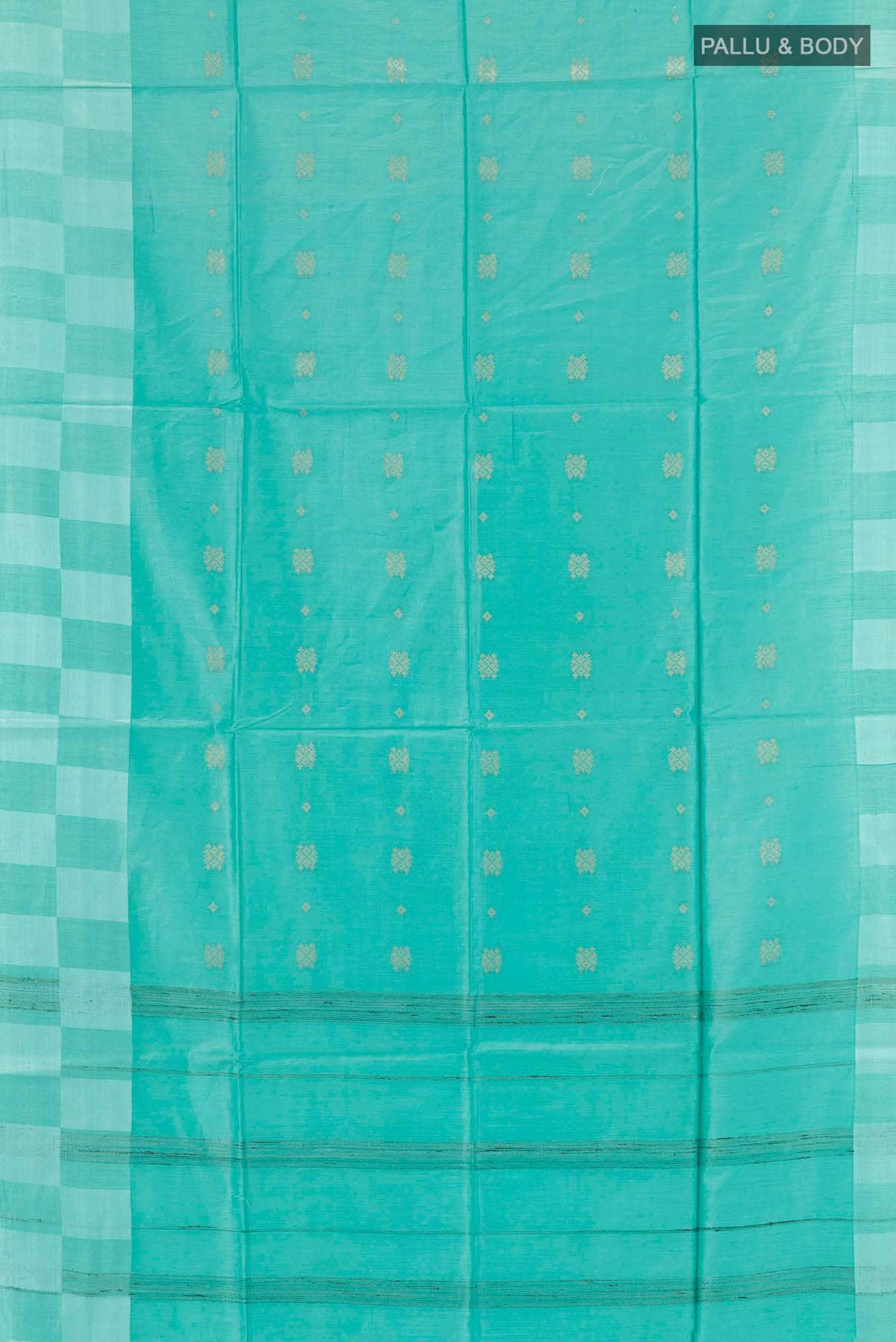 Light Blue Tussar Silk Saree